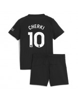 Manchester City Rayan Cherki #10 Vieraspaita Lasten 2025-26 Lyhythihainen (+ shortsit)